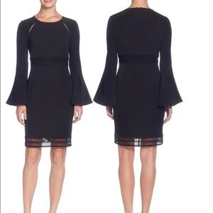 Catherine Malandrino Ursa Bell Sleeve Black Dress